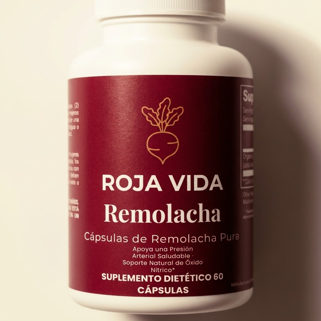 Frasco Vital Roja vista frontal